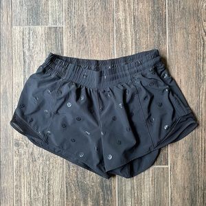 Black lululemon shorts with lulu symbols. Not sold anymore on the site!!